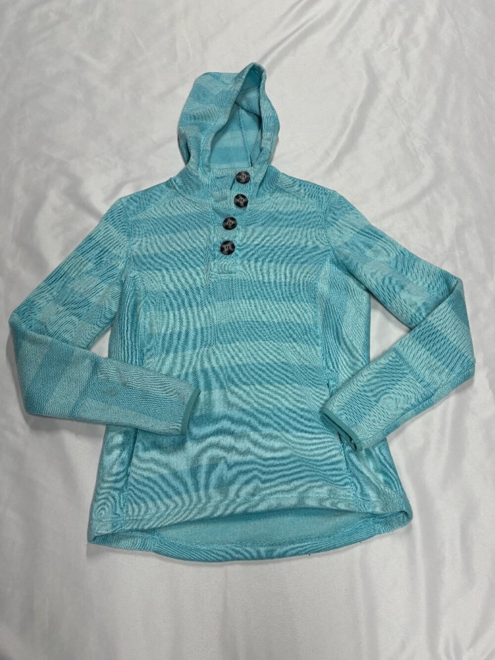 Blue Striped Avalanche Hoodie Large Lot C